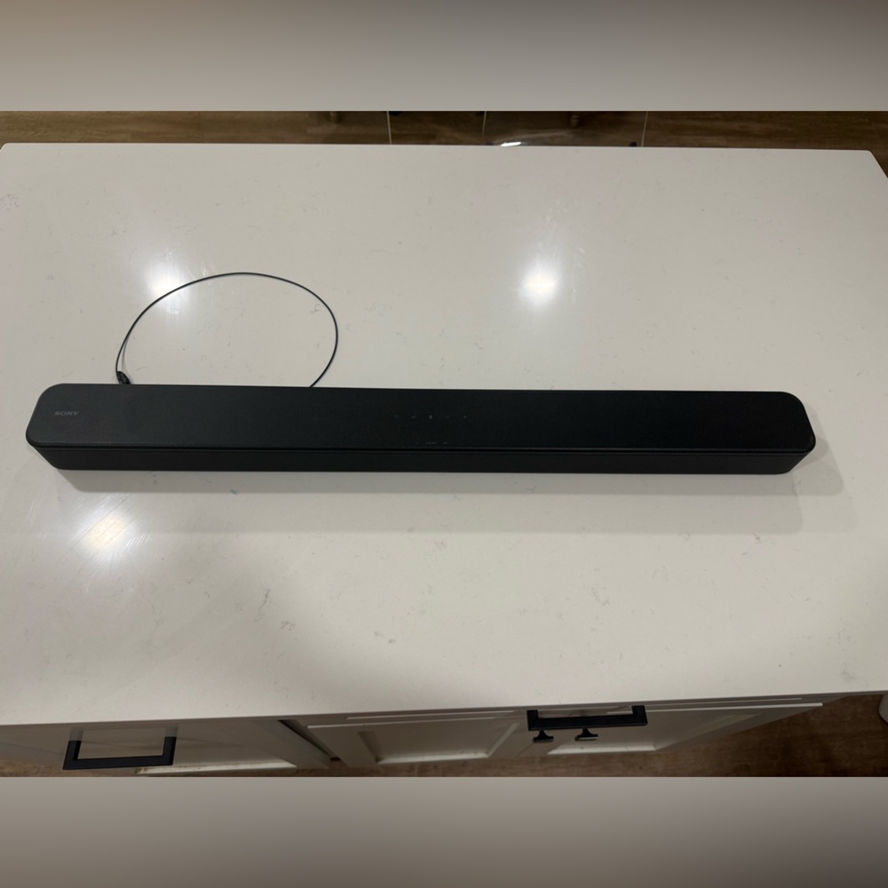 Sony Black Soundbar with Wired Connection - Slim Design